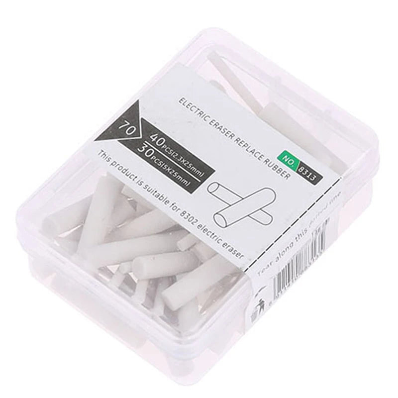 Electric Eraser Refills – 2.3mm & 5mm Rubber Replacement Cores Eraser Refill Cores HIP 30pc 5mm 40pc 2.3mm