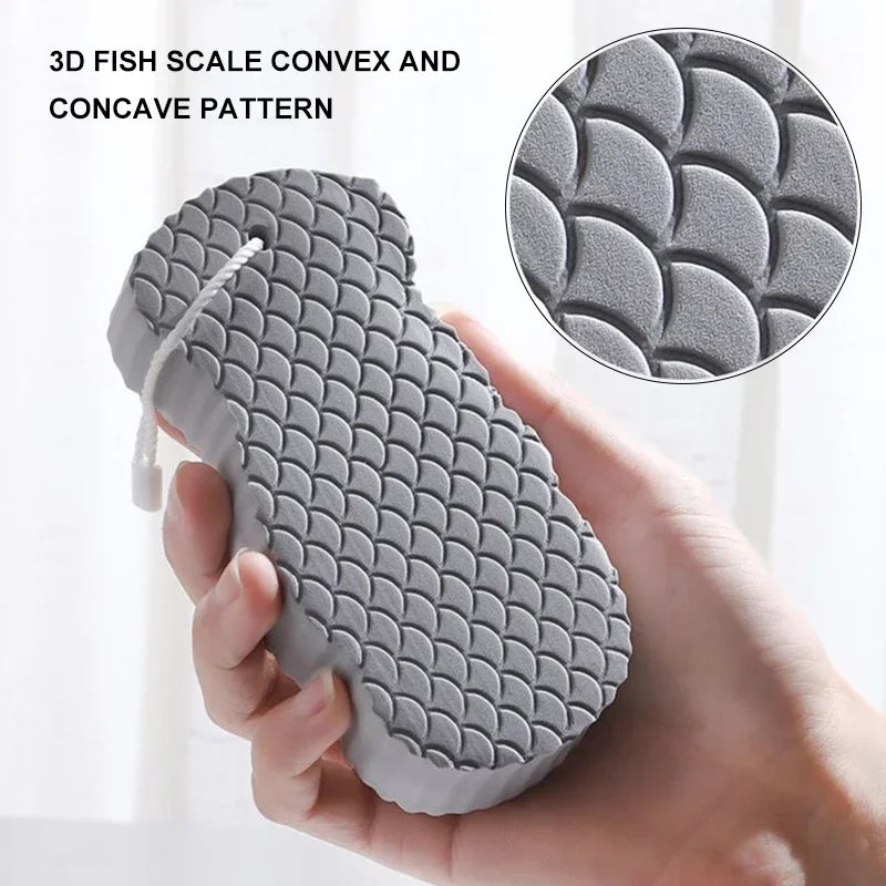 Soft Sponge Body Scrubber – Exfoliating Bath Scrub 1/2/4pcs Bath Scrub Sponge HIP