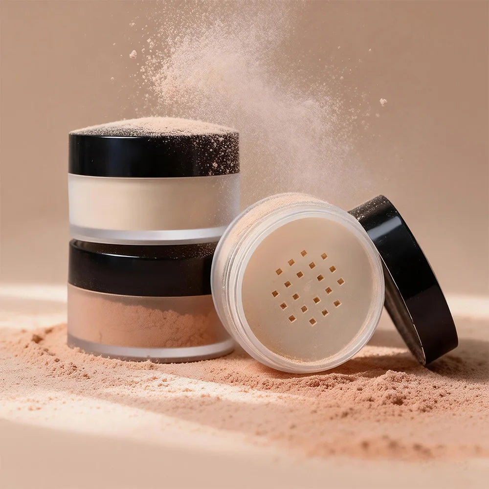 Loose Setting Powder & Brush24HR Shine Control Soft Matte Finish Long-Lasting Wear Normal to Oily Skin for Virtually All Skin To HIP