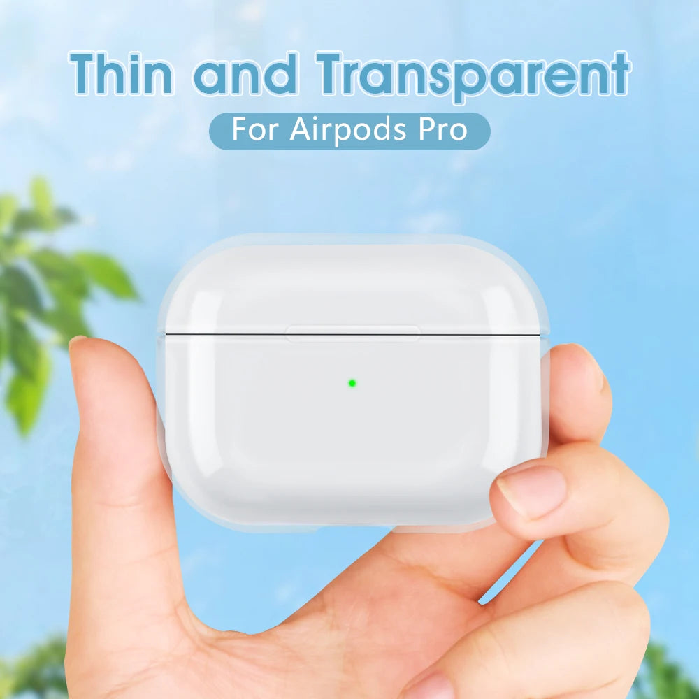 Clear TPU AirPods Case with Keychain | All Models Earphone Case Cover HIP