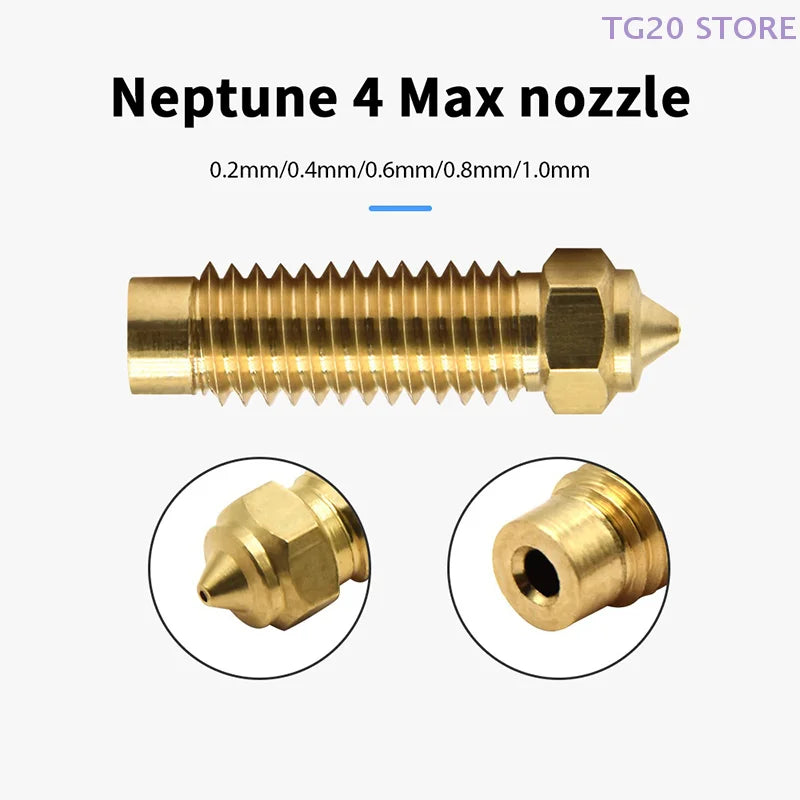 3D Printer Nozzles for Elegoo Neptune 4 Plus & Max | 5 Sizes 3D Printer Nozzle HIP