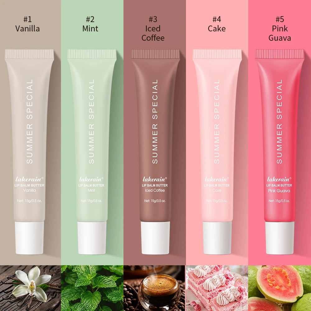Summer Lip Balm Moisturizing Mirror Lip Gloss Lip Vanilla Mint Iced Coffee Cake Smell Lipstick Transparent Lip Oil Makeup HIP