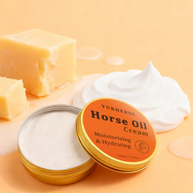 Horse Oil Moisturizing Cream – Daily Body Hydrating Balm Body Moisturizing Cream HIP Beige Option 1