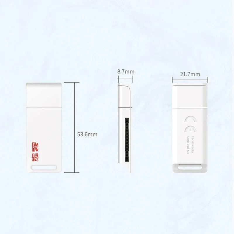 USB 2.0 Micro SD TF Card Reader – Fast Plug & Play Adapter Memory Card Reader HIP