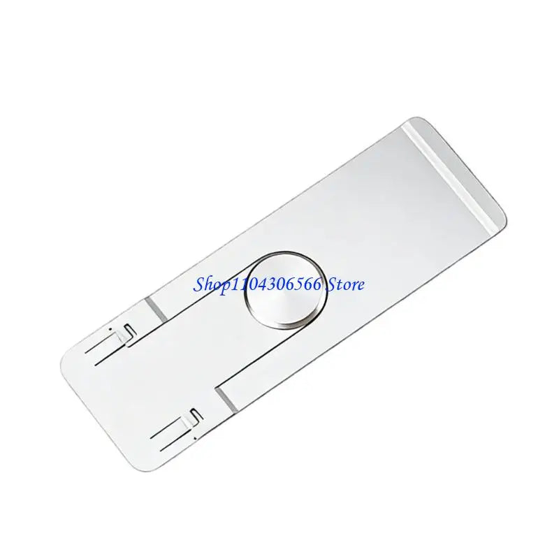 360° Rotating Phone Bracket – Adhesive Metal Stand for Smartphones Phone Bracket Stand HIP Silver CN