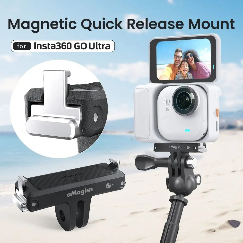Magnetic Quick-Release Mount Adapter for Insta360 Go Ultra Camera Mount Adapter HIP