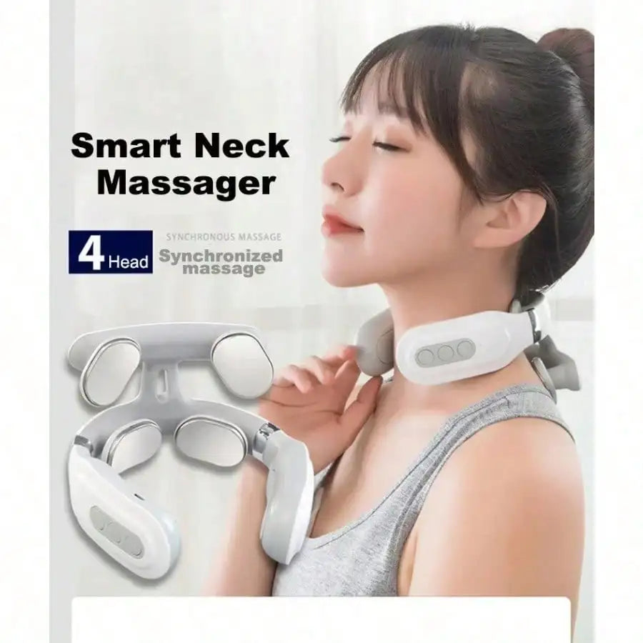 Portable Smart Neck & Shoulder Massager | USB Rechargeable Neck Shoulder Massager HIP