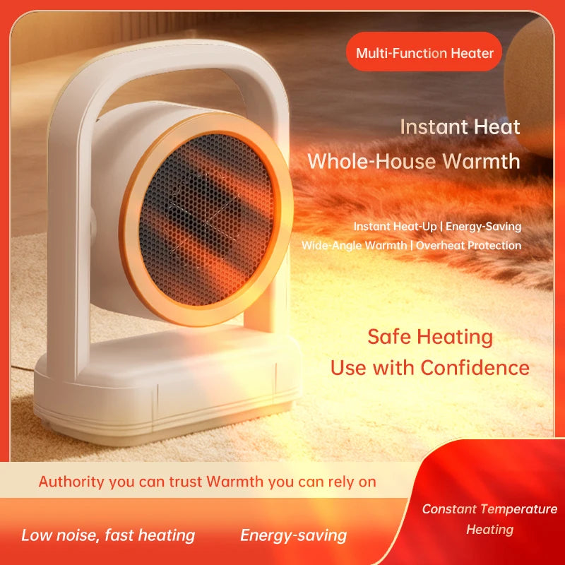 Portable Mini Desktop Fan Heater – Quiet & Energy Saving Portable Fan Heater HIP