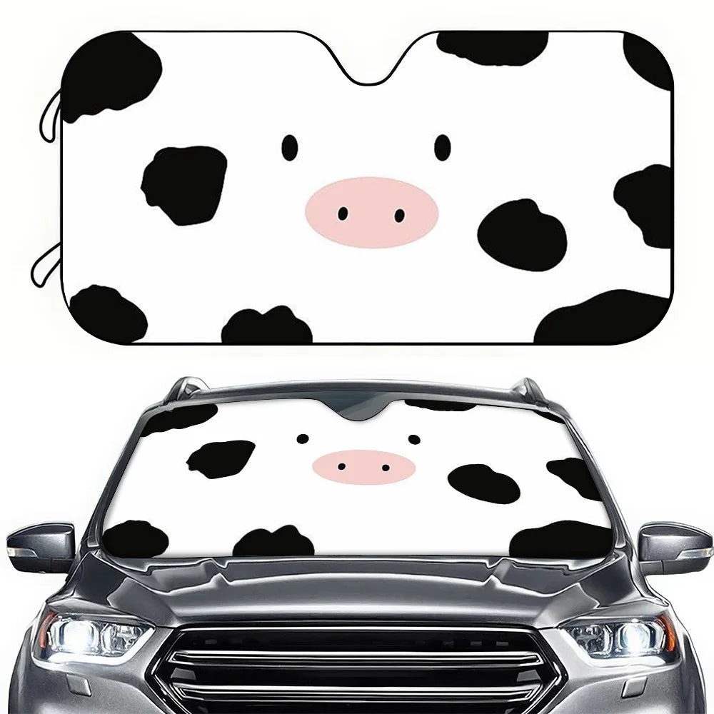 UV Car Sun Visor – Cute Pig Face Design | Universal Fit Car Sun Visor HIP M