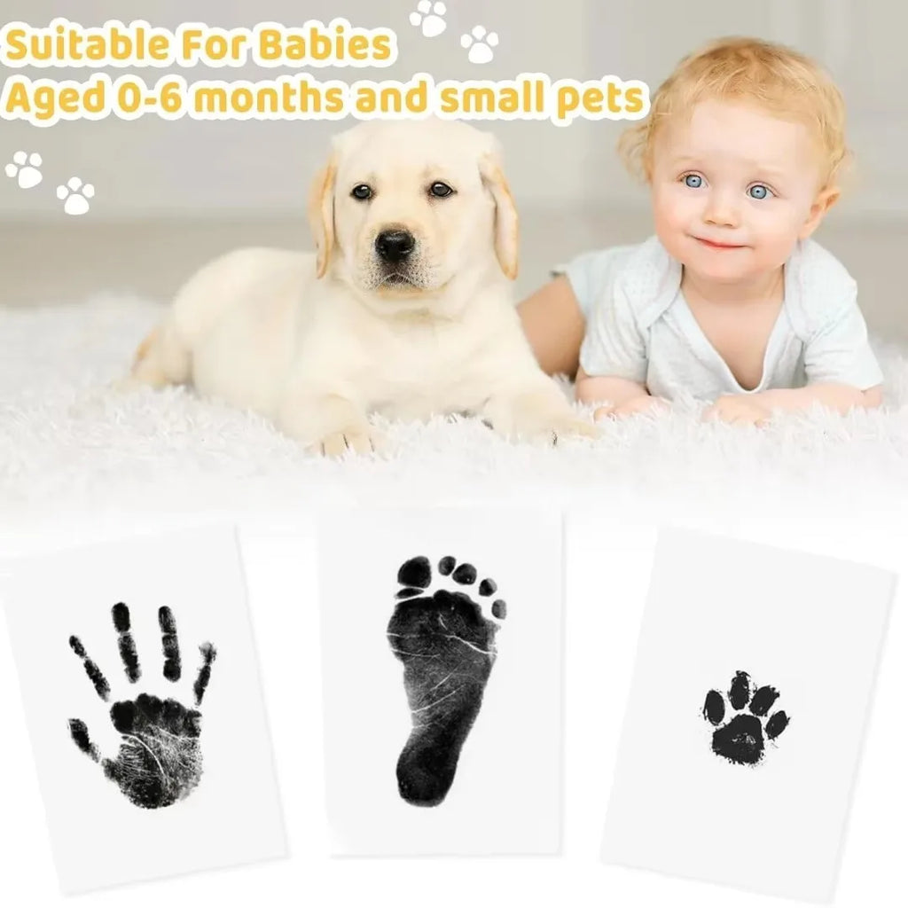 Inkless Paw Print Kit – Pet & Baby Handprint Footprint Pad Inkless Print Kit HIP