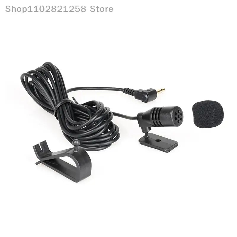 Mini External Car Microphone 3.5mm Wired Mic – 3M Cable Car Audio Microphone HIP