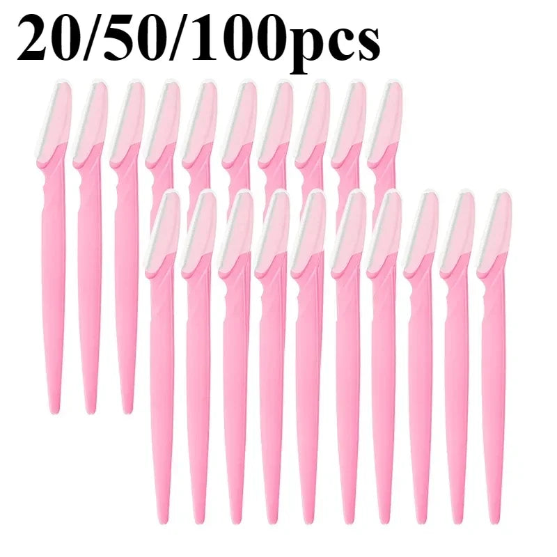 Eyebrow Trimmer Face Razor – Portable Safety Blade (5–100 Pack) Eyebrow Face Razor HIP