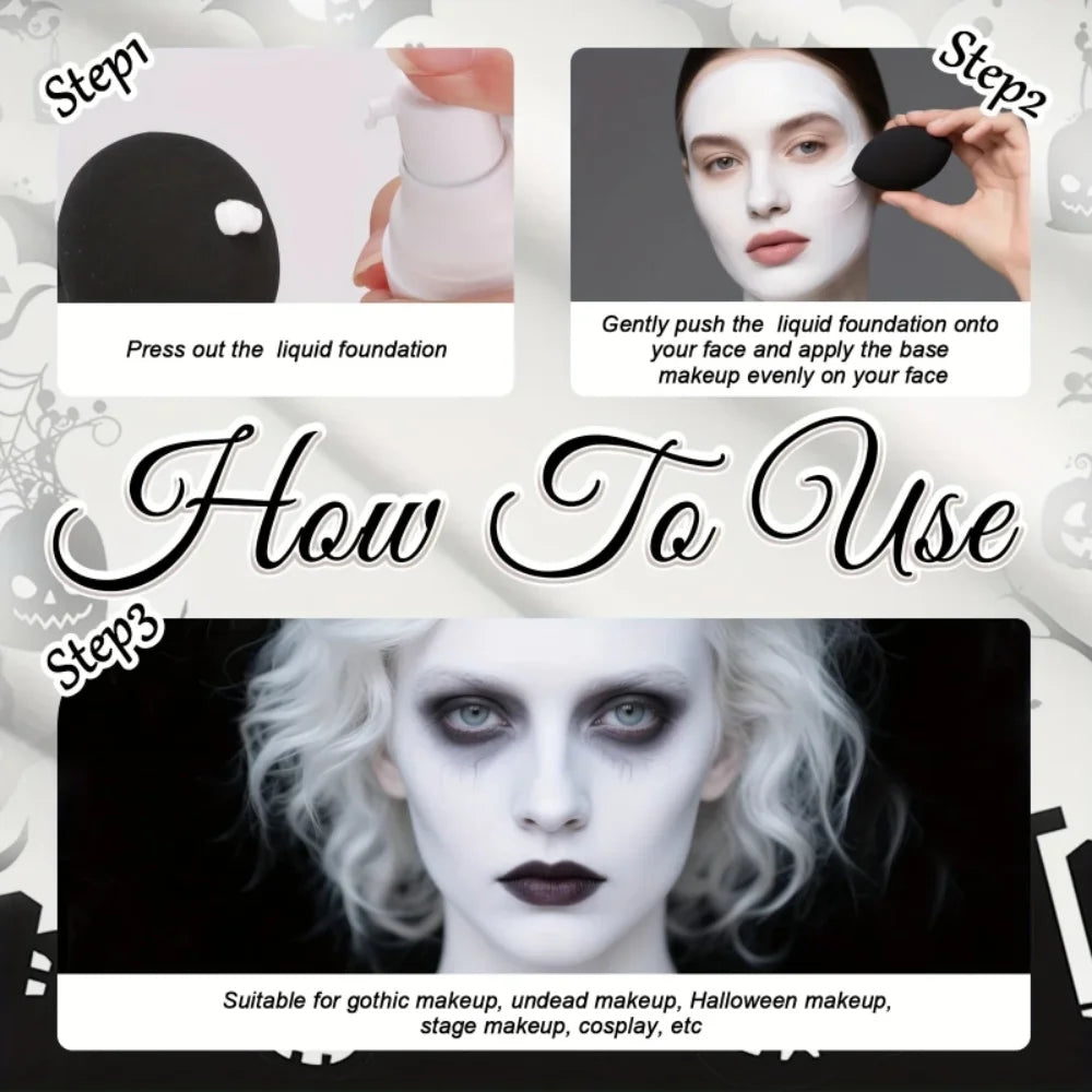 White Liquid Foundation – Cosplay, Stage & Brightening Base Liquid Foundation HIP