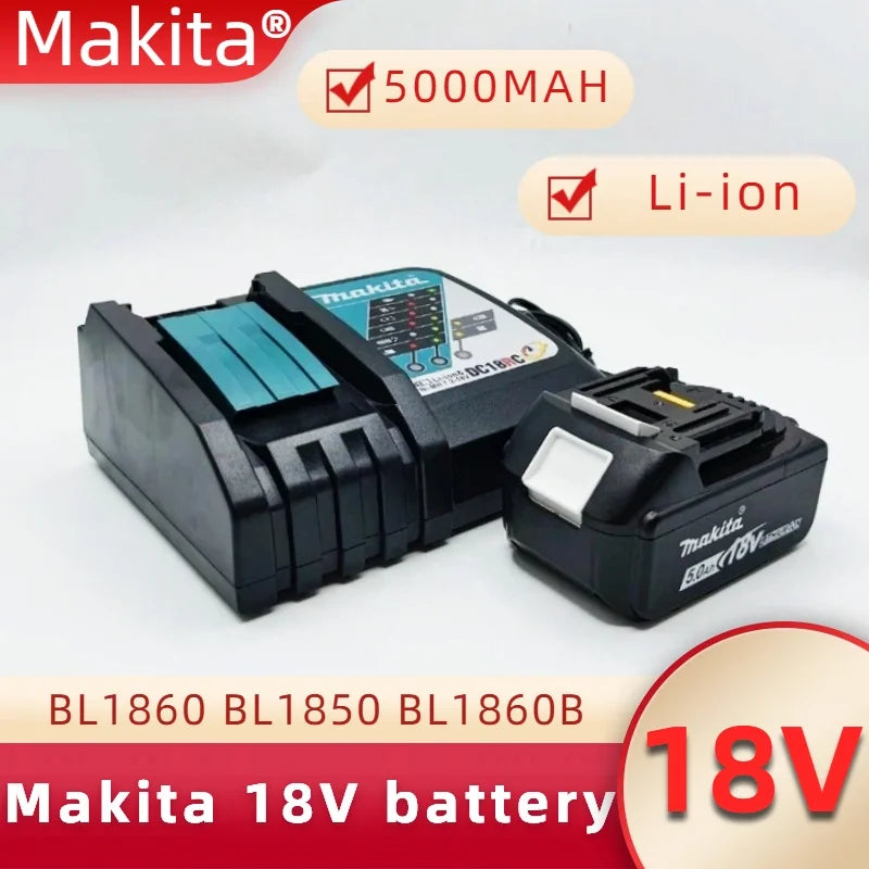Makita 18V 5Ah BL1850B Li-Ion Battery – Fits BL1860 BL1840B Power Tool Battery HIP