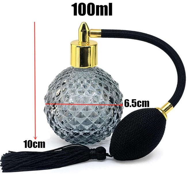 100ml Vintage Crystal Refillable Perfume Atomizer | Tassel Spray Perfume Atomizer HIP 100ml 4