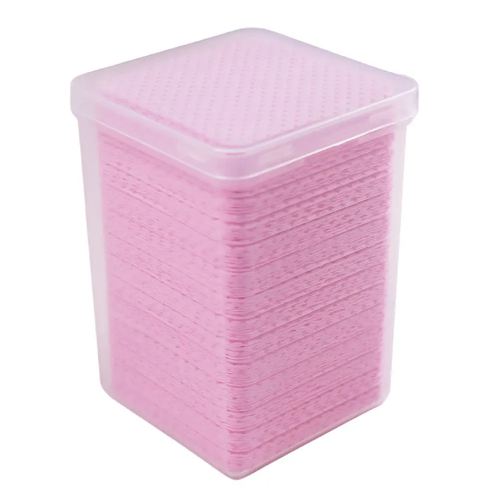 200-Pack Lint-Free Nail Wipes – Gel Polish & Glue Remover Pads Nail Cleaner Wipes HIP C765-pink-square