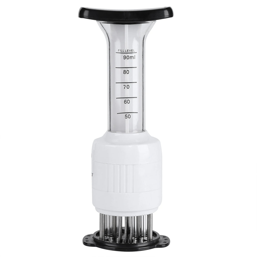 Meat Marinade Tenderizer Needle Injector Steaks Flavor Syringe Cook Kitchen Tool Meat Marinade Tenderizer Tenderizer Injector HIP As show