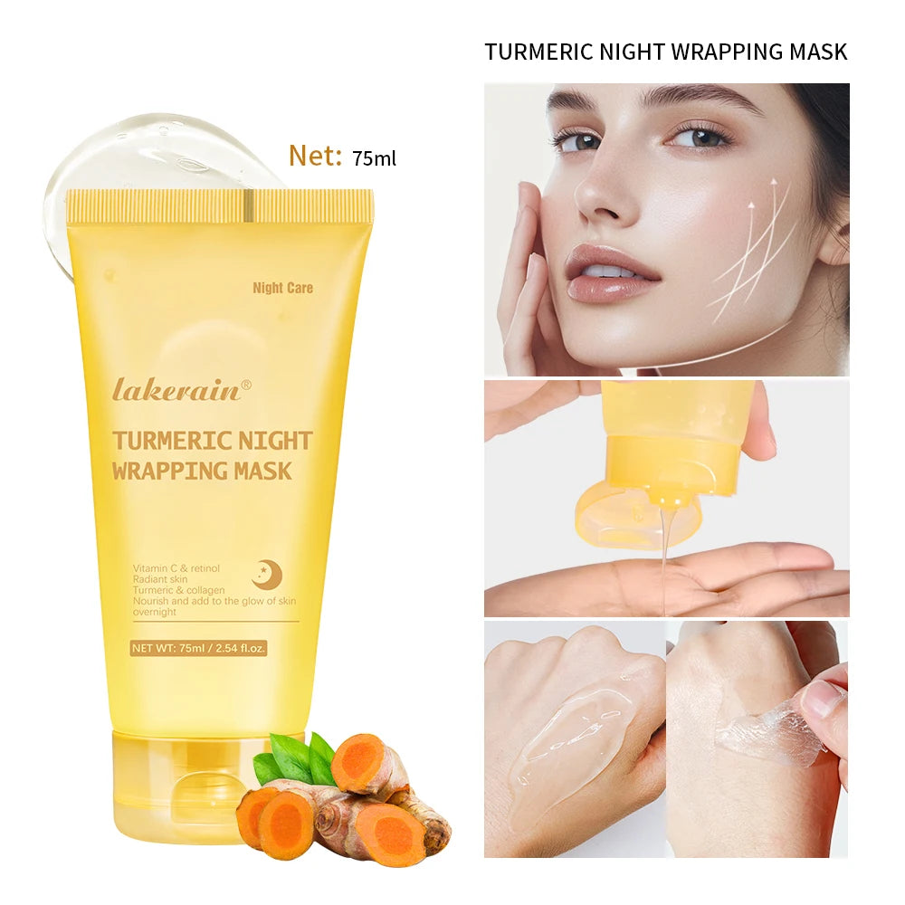 Deep Collagen Mask Korean Peel Off Mask Face Anti Wrinkle Lifting Skin Care Masks Bio Pack Night Wrapping Woman Skin Care HIP YELLOW