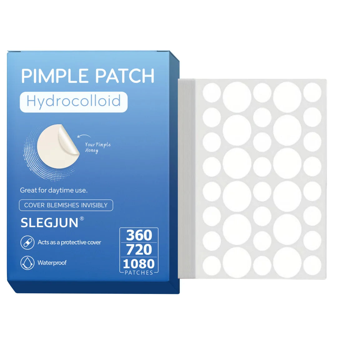 200/400/800 Pieces Hydrocolloid Acne Patches - Invisible, High-Quality Pimple Stickers with Salicylic Acid & Tea Tree HIP