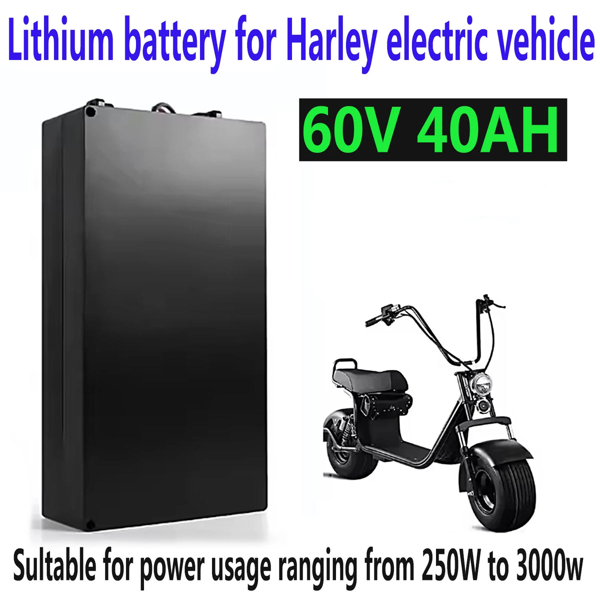 60V 10Ah–40Ah 18650 Li-Ion Battery Pack for E-Scooter & EV Li-Ion Battery Pack HIP