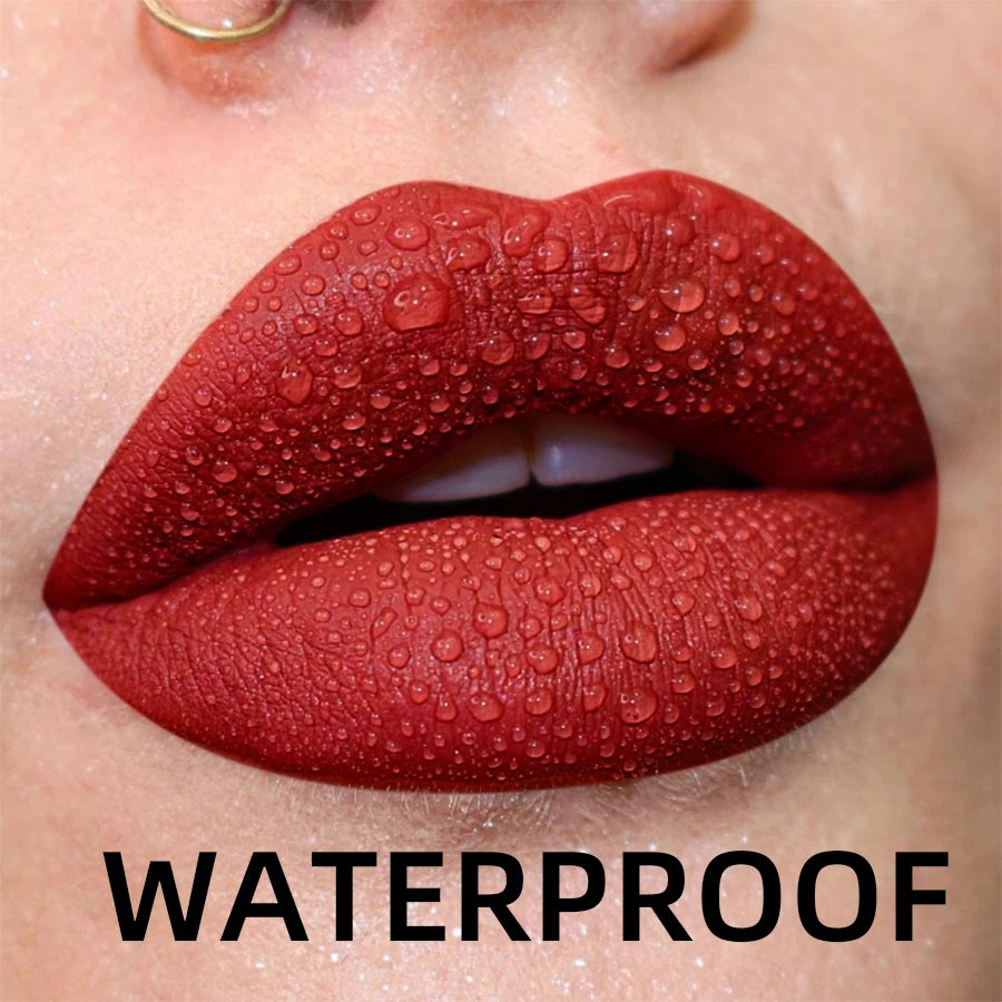 KAFURUX Red Lip Liner & Matte Lip Glaze Set | 2PCS Lip Liner & Glaze Set HIP