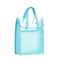 Double Layer Transparent PP File Storage Bag – A4 Portable File Storage Bag HIP Blue 1