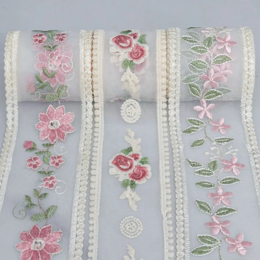 3.5" x 5 Yard Polyester Lace Trim Ribbon – DIY & Crafts Lace Trim Ribbon HIP