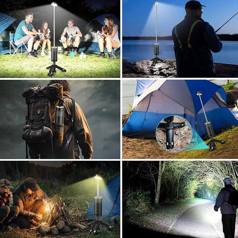 ESMARTER Telescopic Camping Lantern 10000mAh LED Searchlight Telescopic Camping Lantern HIP