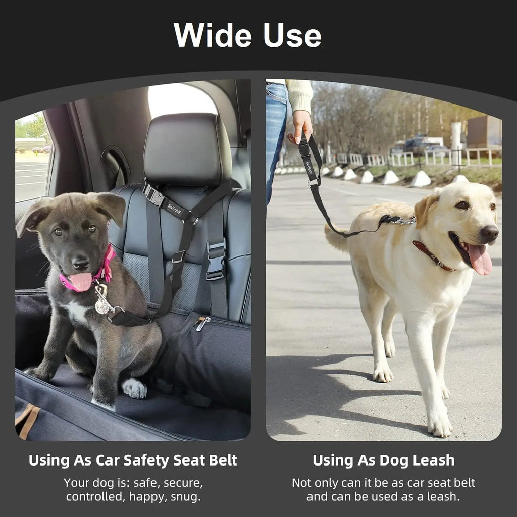 Retractable Dog Car Seat Belt – Quick Release Safety Leash Dog Car Seat Belt HIP