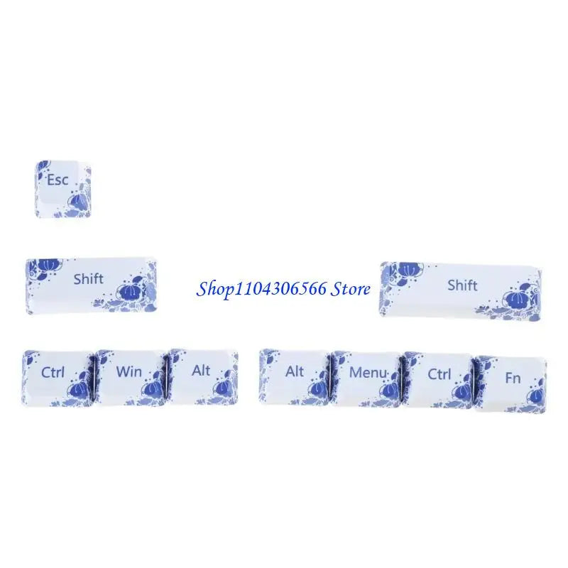CMYK Dye Sublimation PBT Keycaps – 10 PCS OEM Profile MX Mechanical Keyboard Keycaps HIP porcelain China Mainland