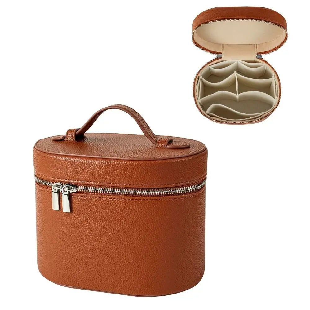 Large Capacity PU Leather Makeup Organizer Travel Bag Cosmetic Organizer Bag HIP