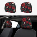 Daisy Floral Car Headrest Covers – 2 Piece Universal Fit Car Headrest Cover HIP 1