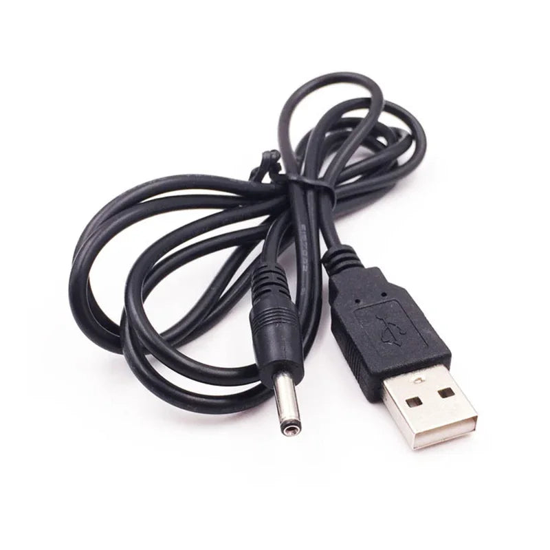 USB-A to DC 3.5mm×1.35mm Power Cable 1.2M | Black USB Power Cable HIP