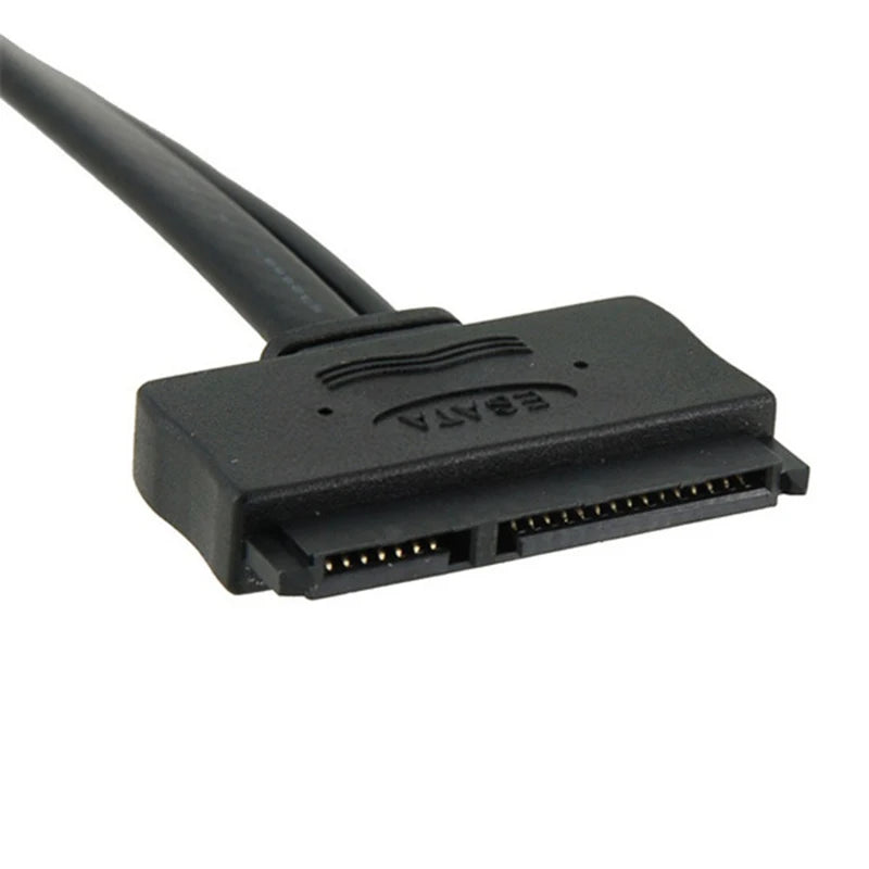 SATA 22Pin to eSATA Cable Adapter USB Power – 2.5" HDD Hard Drive Adapter Cable HIP