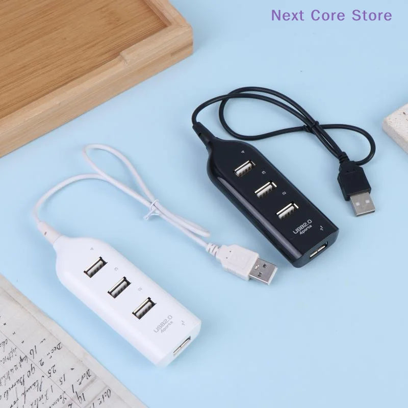 4-Port USB 2.0 Hub Splitter – High-Speed Plug & Play Adapter USB Hub Splitter HIP
