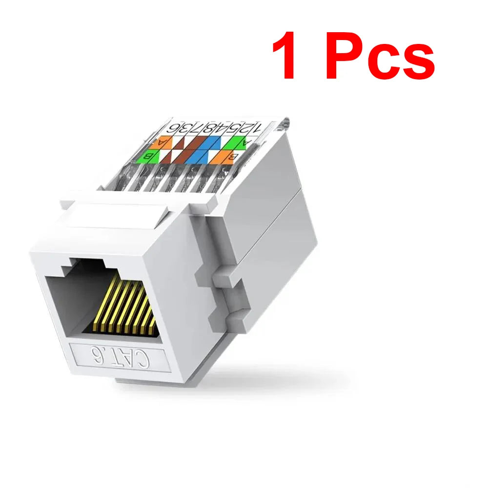 CAT6 RJ-45 Punch Down Connector – LAN Wall Adapter LAN Cable Connector HIP 1PCS