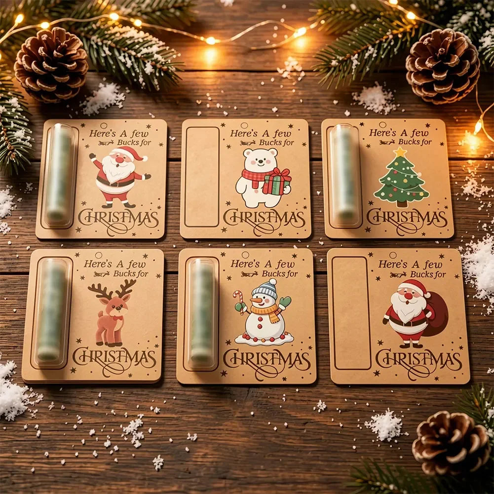6PCS Multi Style Wallets Christmas Decoration Gift Racks Christmas Party Decorations Hanging Christmas Tree Decorations HIP