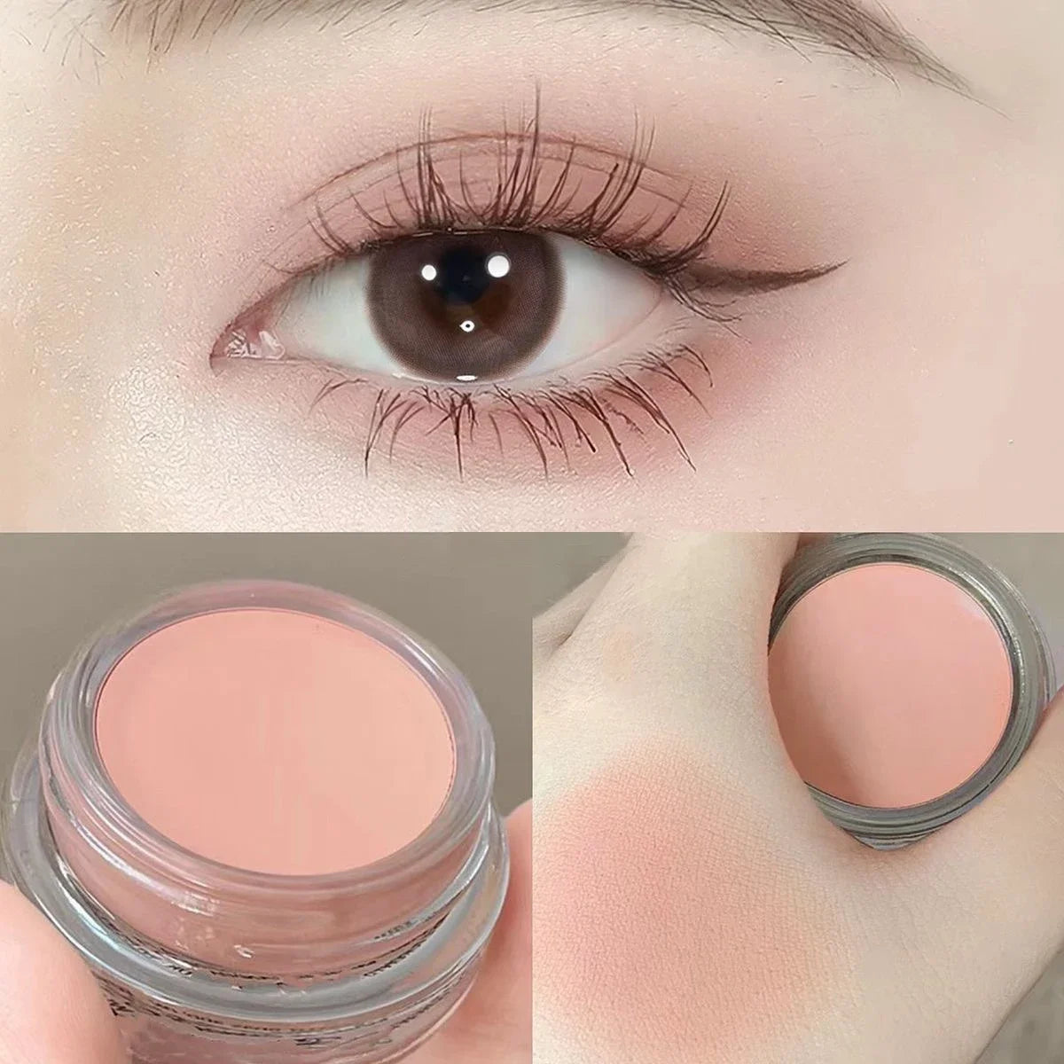 Matte Purple Peach Pink Eyeshadow Cream Blush Face Contour Waterproof Lasting Concealer Nude Brown Eyeshadow Primer Base Makeup HIP 01