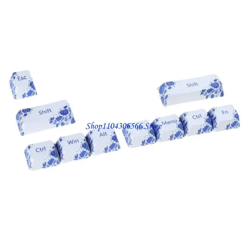 CMYK Dye Sublimation PBT Keycaps – 10 PCS OEM Profile MX Mechanical Keyboard Keycaps HIP