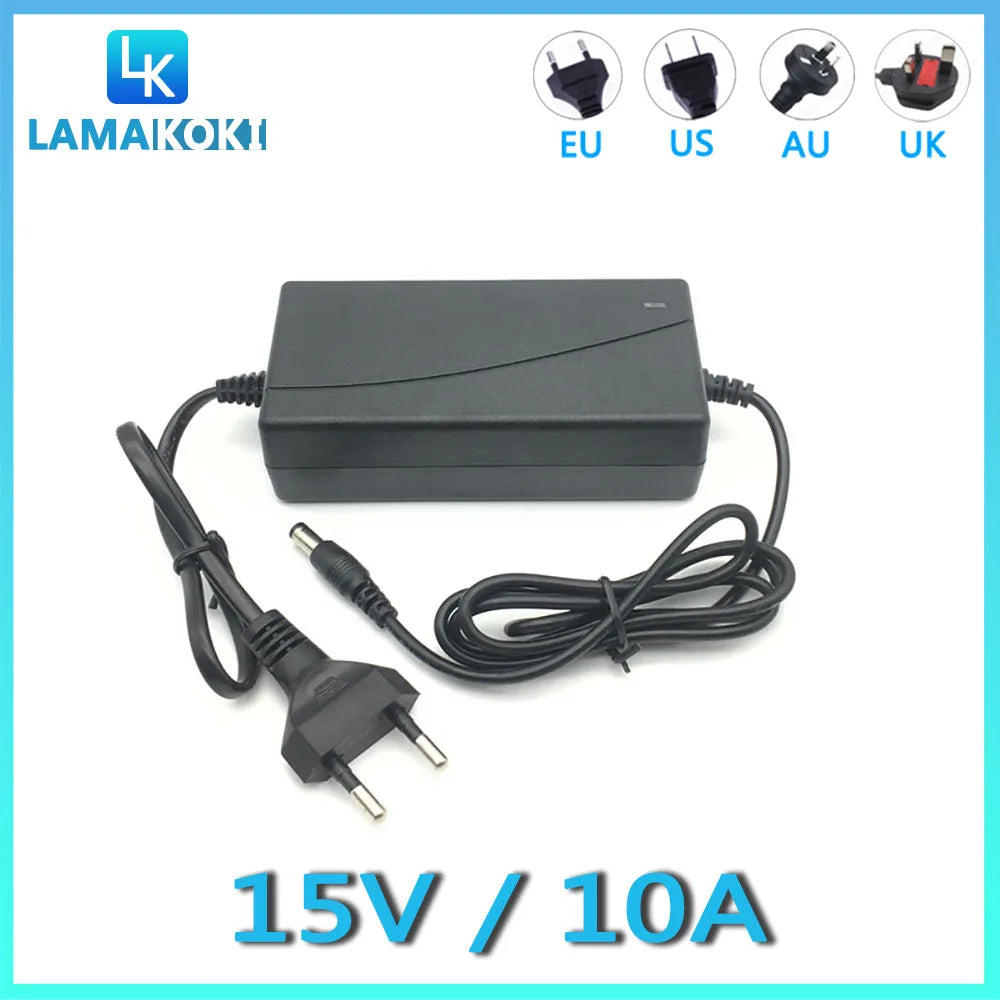 15V 10A Switching Power Adapter DC 5.5×2.1mm – CE Certified Switching Power Adapter HIP AU