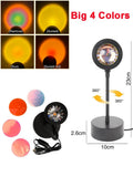 USB Sunset Lamp Sunset Projector Mood Light Living Room Bedroom Night Light Indoor Decor Bar Atmosphere Photography Background HIP 4 Color Projector