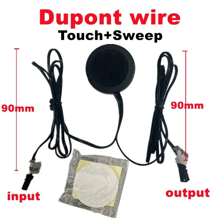 Penetrable Touch Dimmer Switch 12V 24V LED – Up to 25mm Wood Touch Dimmer Switch HIP Dupont wire-A DC12V-24V