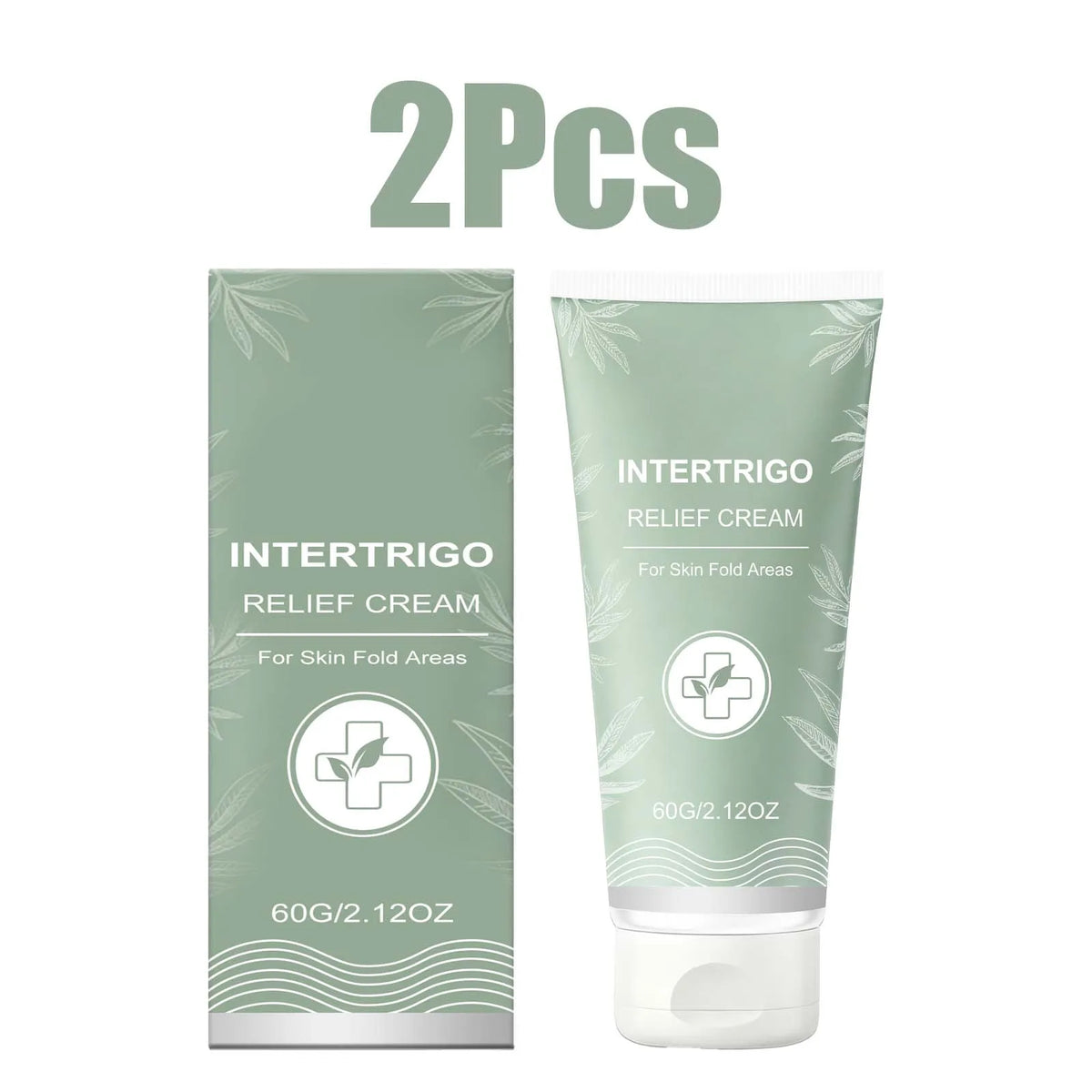 Anti-Chafing Barrier Cream – Zinc Oxide Skin Fold Care 60g Barrier Skin Cream HIP 2Pcs