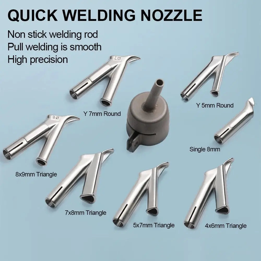 Hot Air Welding Nozzles – Triangle, Round & Y-Type 4–8mm Welding Nozzle HIP