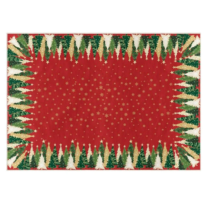 Large Christmas Snowflake Rug – Soft, Non-Slip & Washable Holiday Area Rug HIP GU6597-YZ 50x80cm