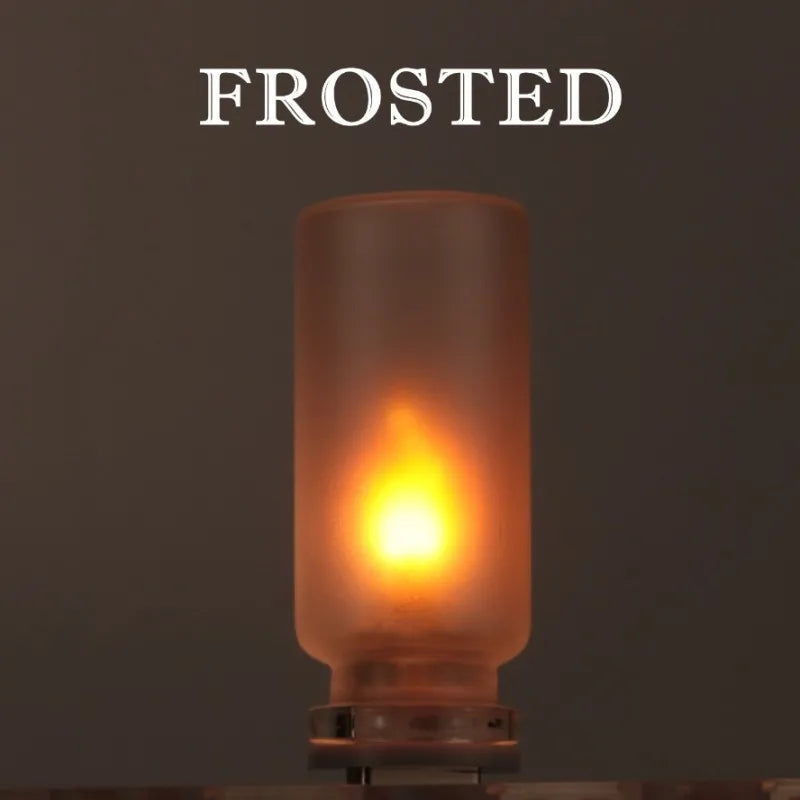 USB LED Flickering Flame Candle Night Light – Touch Control LED Decorative Lamp HIP Matte 0.5W