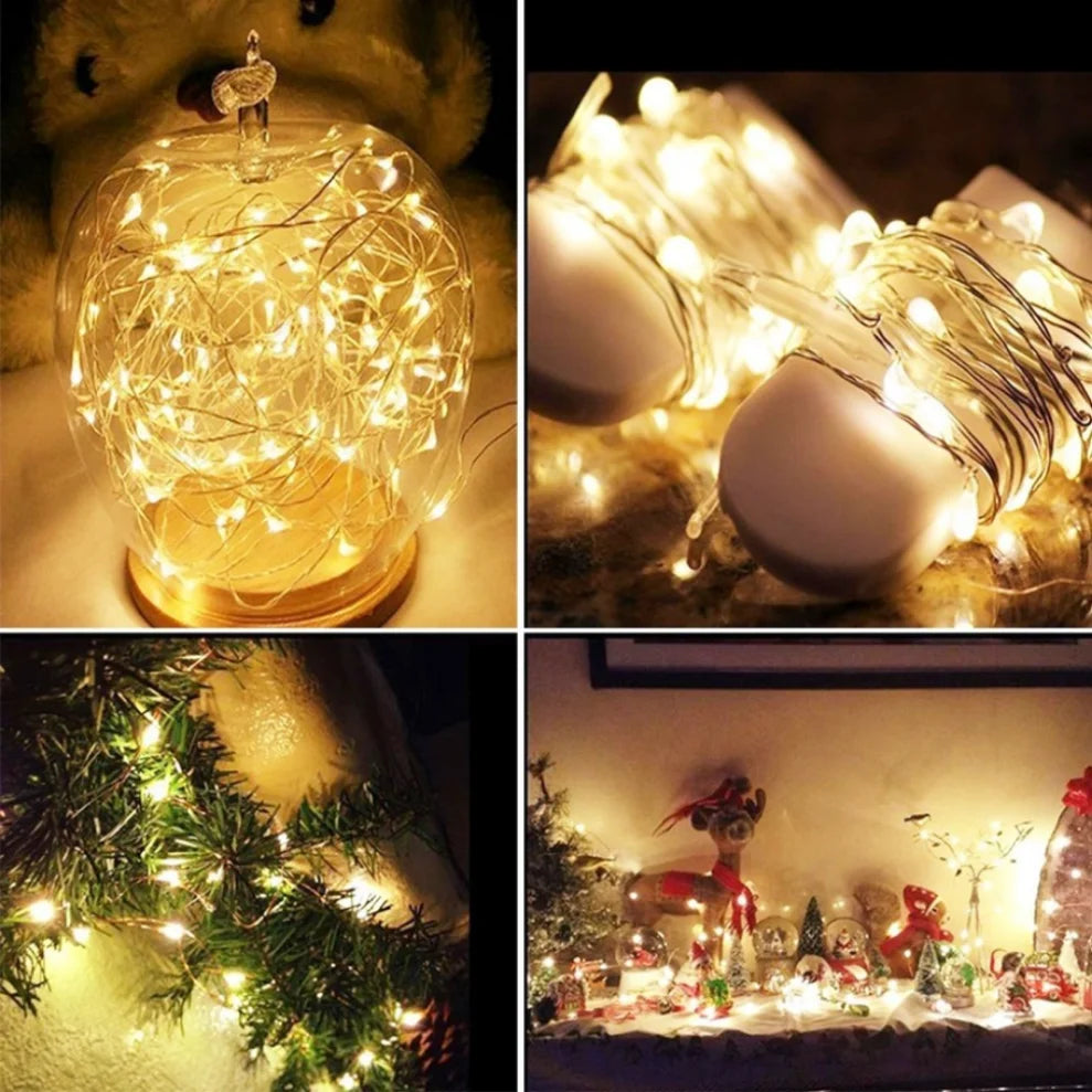 LED Copper Wire Fairy String Lights 1M–5M | Holiday & Wedding LED Fairy String Lights HIP