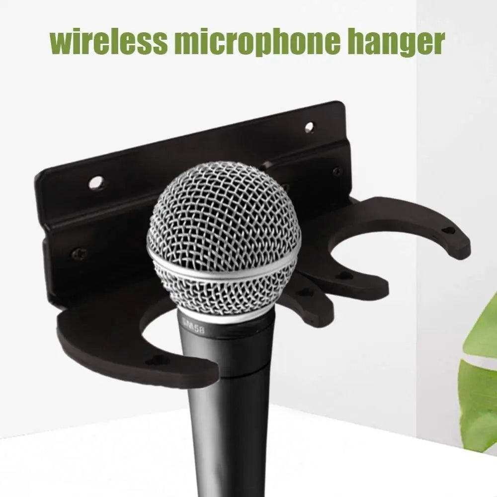 Wall Mounted Mic Holder – Universal Anti-Slip Microphone Bracket Microphone Wall Bracket HIP