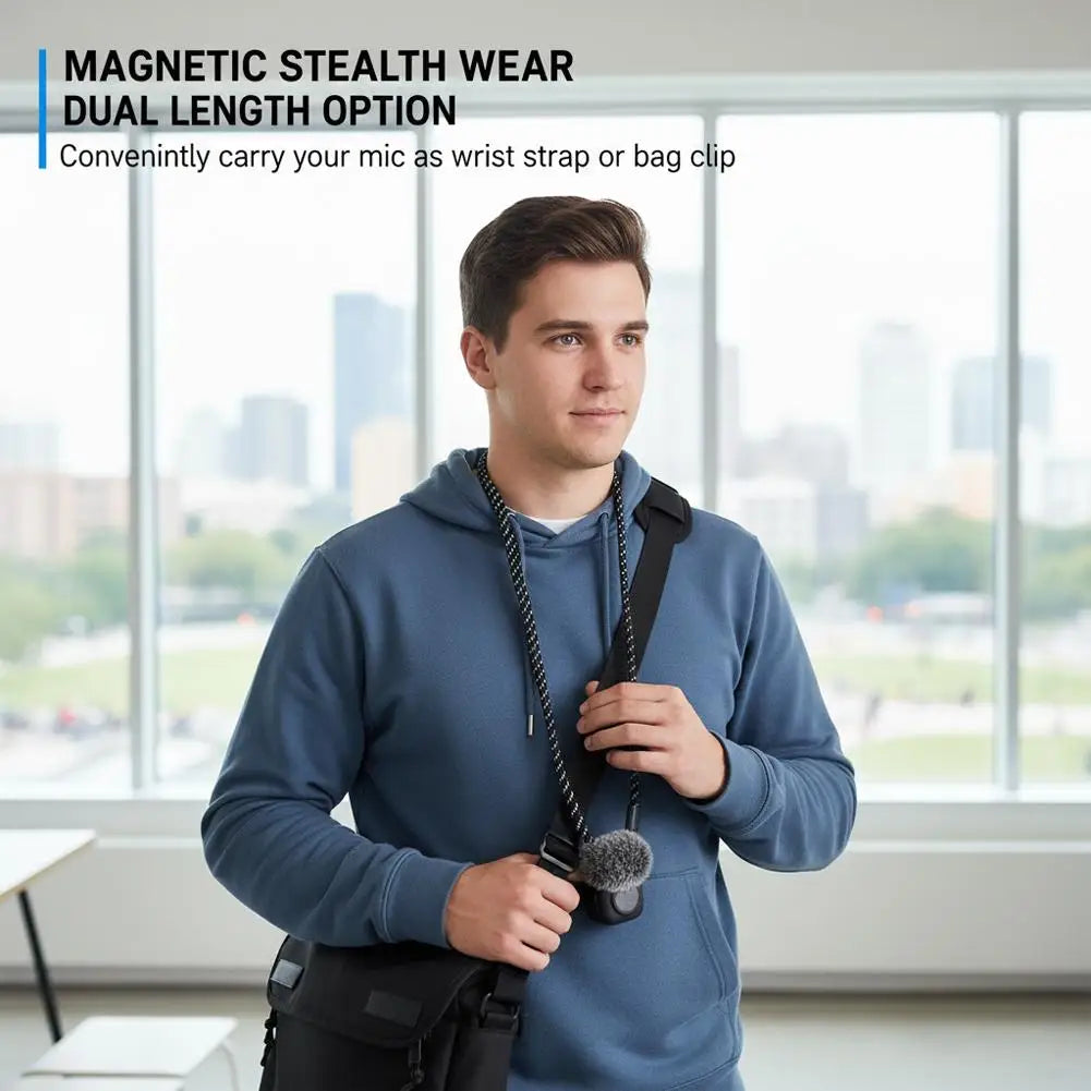 Adjustable Lanyard Magnetic Necklace Mount for dji Mic 2 Mic Mini Hands-Free Microphone Holder Accessories HIP