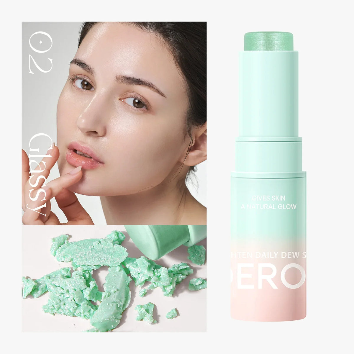 Korean Hydrating Multifunctional Moisture Makeup Primer Stick Smooth Cream Moisturizing Balm Even Skin Tone Care Cream Cosmetics HIP Ice pearlescent